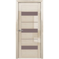 Дверь межкомнатная ALBERO Мегаполис GL ПРАГА GL Мокко глянец, стекло мателюкс бронза Дверь межкомнатная ALBERO Мегаполис GL ПРАГА GL Мокко глянец, стекло мателюкс бронза